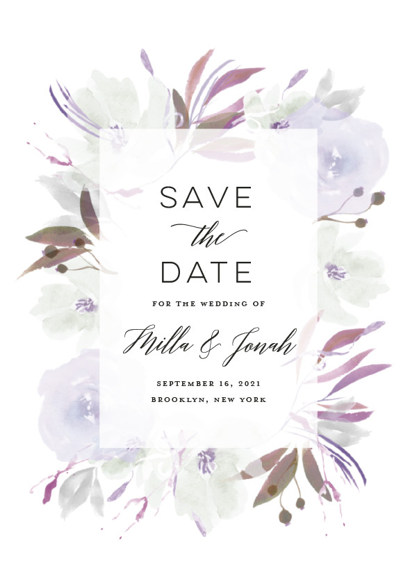 'Grande Botanique (Orchid)' Save the Date Card