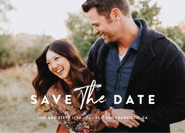 'Modern Classic (Porcelain)' Save-the-Date