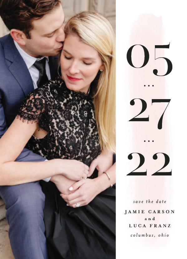 'Tall (Blush)' Save-the-Date