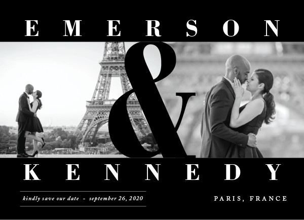 'Timeless (Midnight)' Ampersand Save the Dates