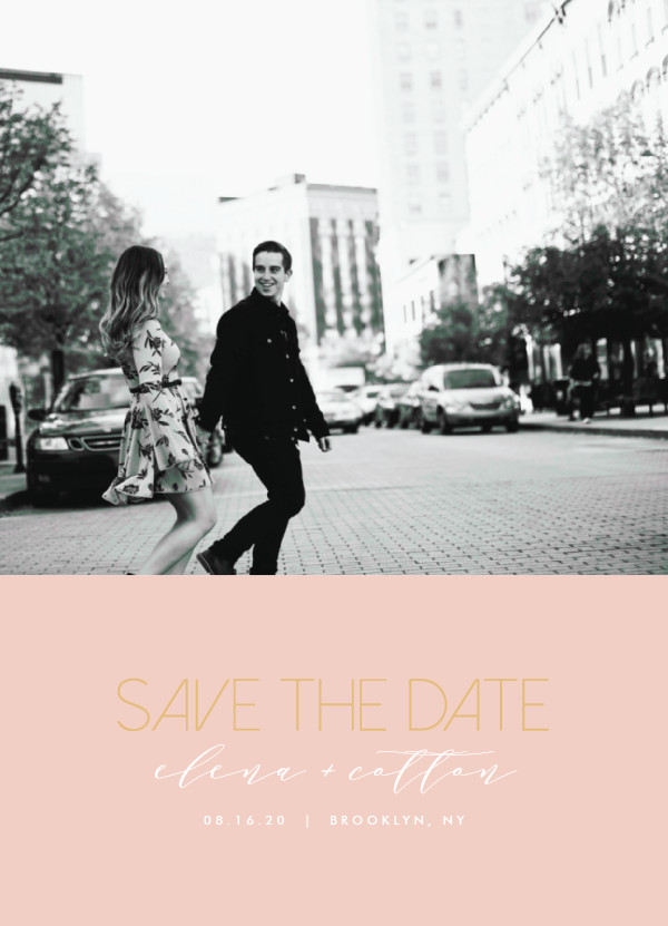 'Urban Type (Candy)' Wedding Save the Date