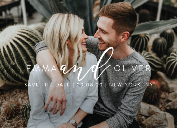 'Simply Written (Starlight)' Photo Save the Dates