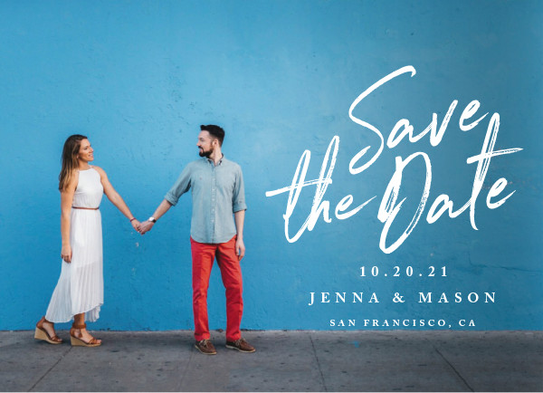 'Jot It Down (Pearl)' Wedding Save the Date