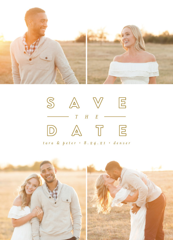 'Golden Love (Golden)' Save-the-Date