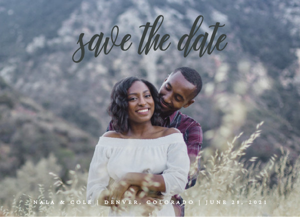 'Mystic (Flagstone)' Save-the-Dates