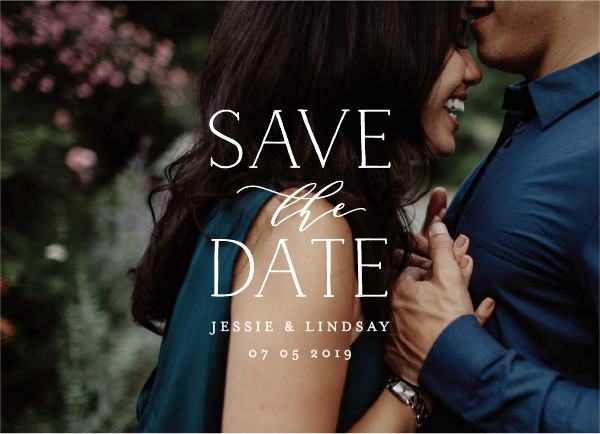 'Covered (White)' Save the Dates
