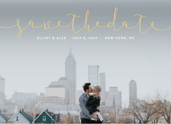 'Ribbon (Buttercup)' Save the Dates