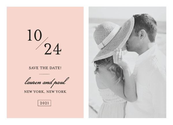 'Forever Classic (Blush)' Save the Dates