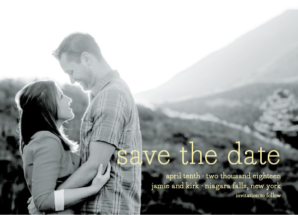 'Simply In Love (Pineapple)' Save the Date Card