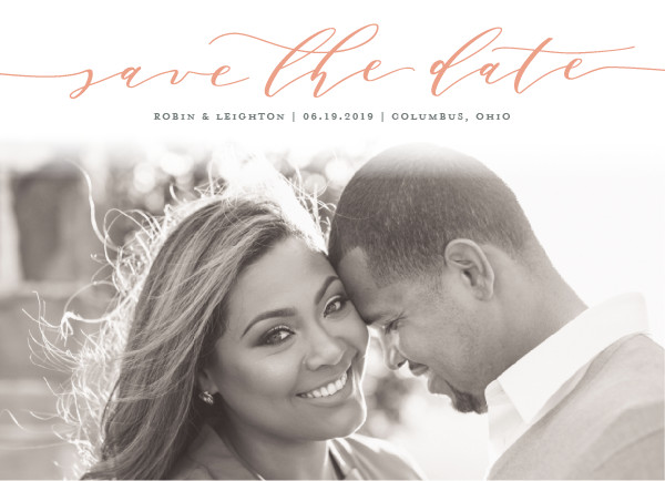 'Refined (Petal)' Photo Save the Dates