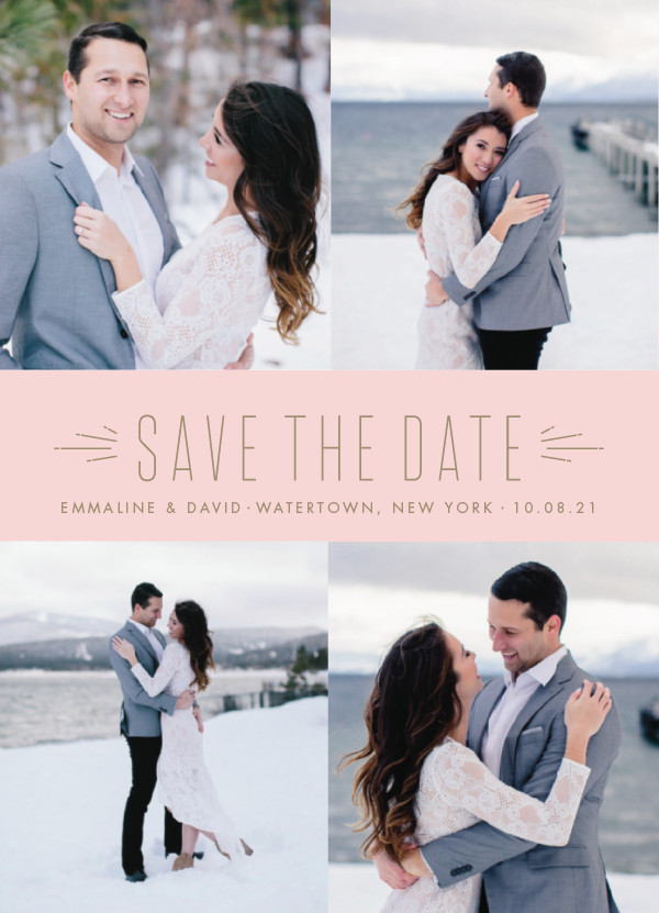 'Radiant (Candy)' Save the Date Card