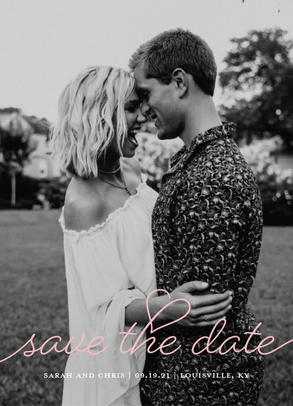 'Beloved (Blush)' Save-the-Date