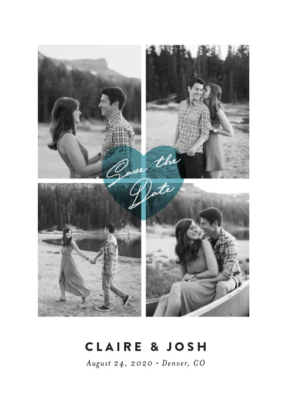 'Pure Love (Sky Blue)' Wedding Save the Date