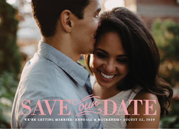 'Allegro (Blush)' Save the Date Card