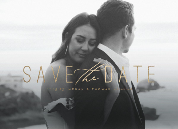 ' (Golden)' Save the Date Card