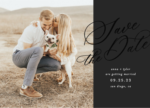 ' (Midnight)' Save the Date Card