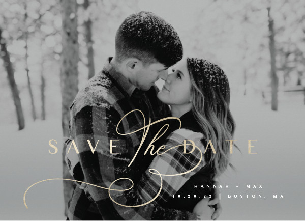 ' (Snow)' Save-the-Date